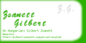 zsanett gilbert business card